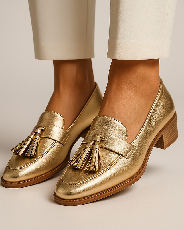 Loafers for Women | Tassel Low Heel Design