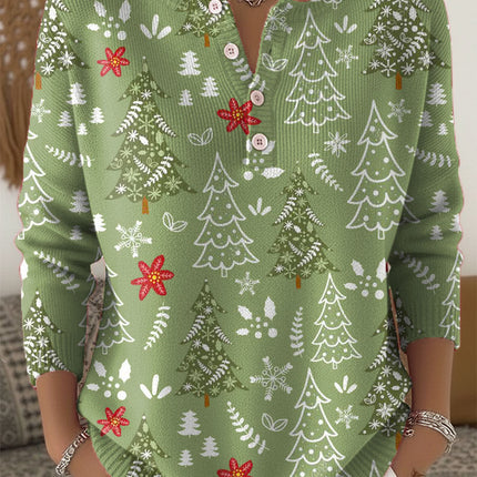 Women's Blouse | Holiday Print