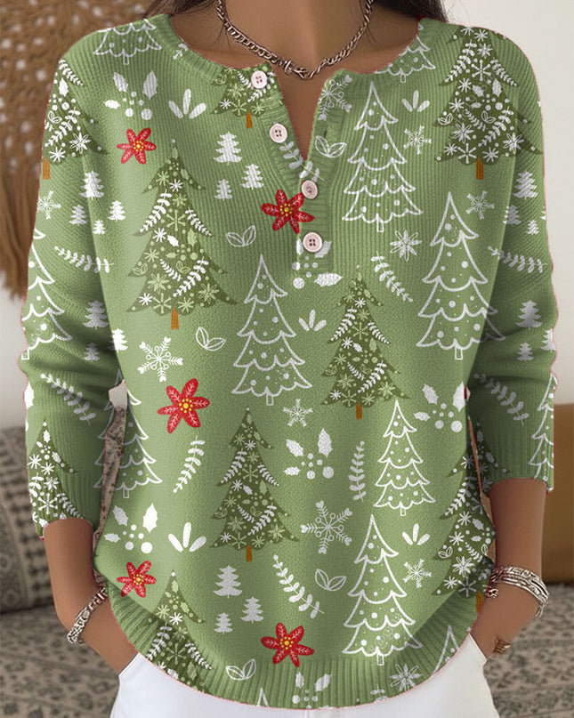 Women's Blouse | Holiday Print
