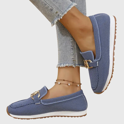 Loafers For Women | Decorative Hardware Closed Toe