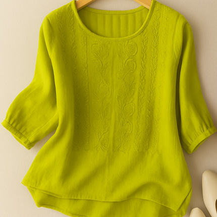 Women’s Blouse | Relaxed Fit with Embroidered Design