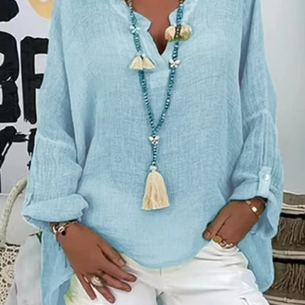 Women’s Blouse | Oversized with V-Neck