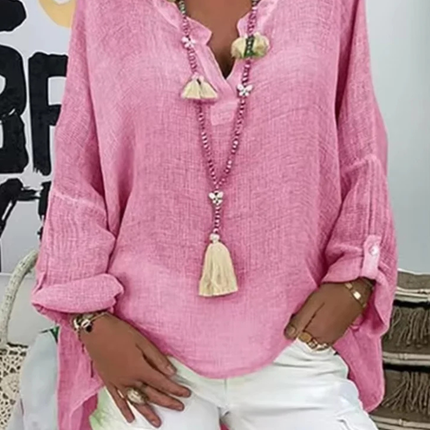 Women’s Blouse | Oversized with V-Neck