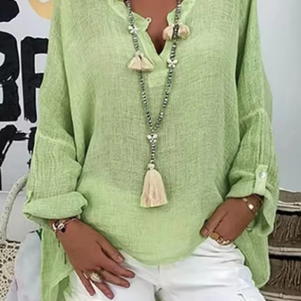 Women’s Blouse | Oversized with V-Neck