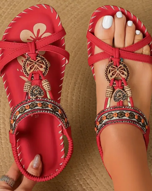 Sandals For Women | Decorative Strap Open-Toe Design