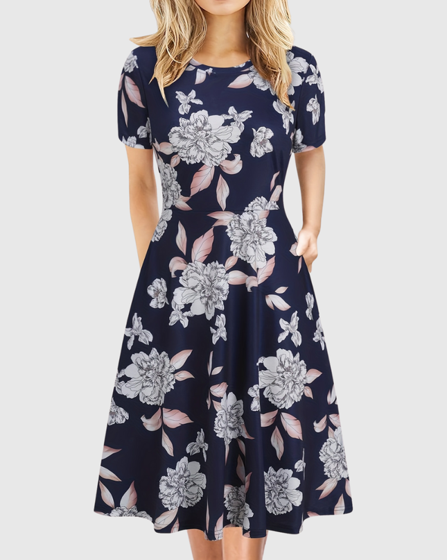 Evelyn Quinn | Retro A-Line Summer Dress