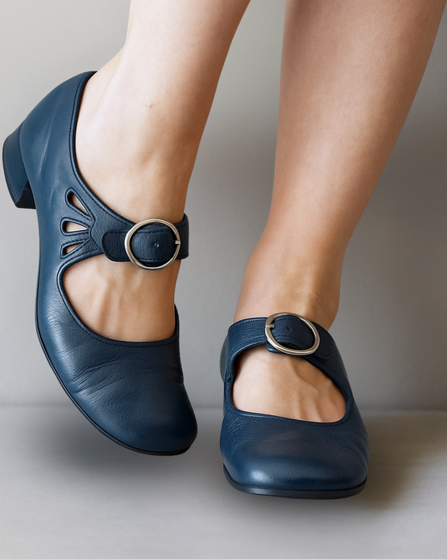 Mary Jane Shoes For Women | Buckle Strap Block Heel
