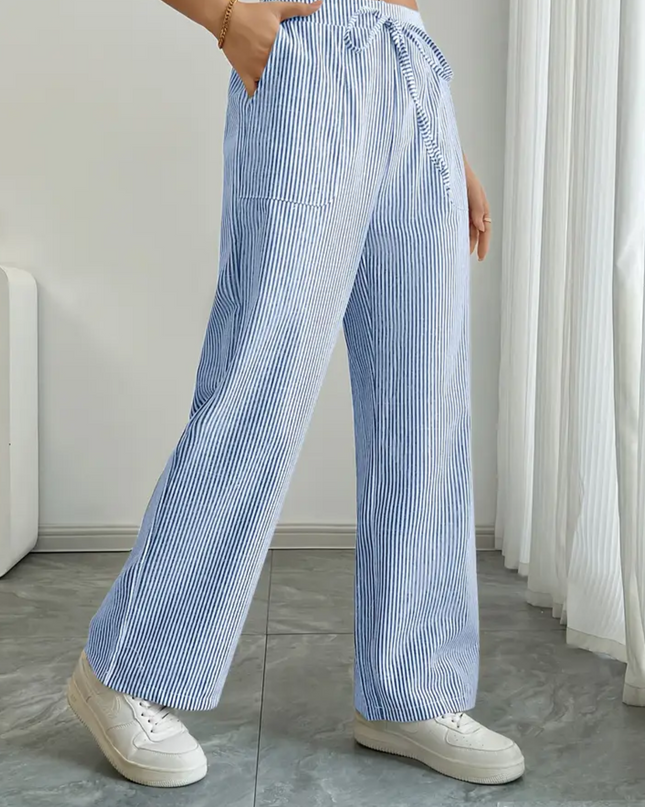 Women’s Pants | Striped With Pockets