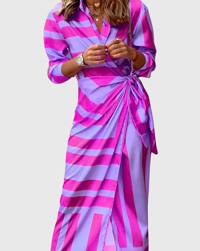 Everly | Elegant Wrap Dress With Print