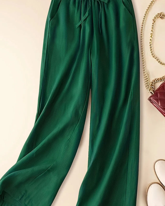 Women's Pants | Wide Leg Drawstring Waist