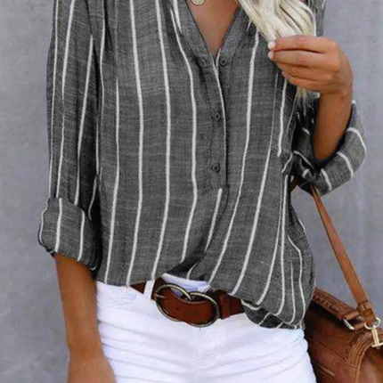 Women’s Blouse | Vertical Stripe Casual