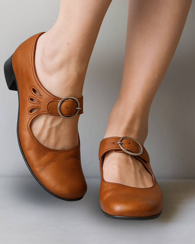 Mary Jane Shoes For Women | Buckle Strap Block Heel