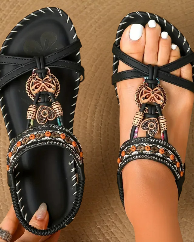 Sandals For Women | Decorative Strap Open-Toe Design