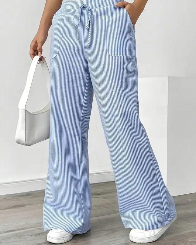 Women’s Pants | Striped With Pockets