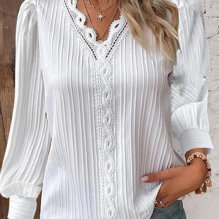 Women’s Blouse | Long Sleeve with Lace Details