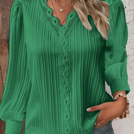 Women’s Blouse | Long Sleeve with Lace Details