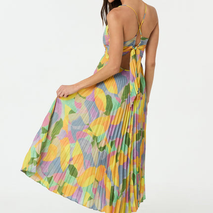Women’s Dress | Pleated Maxi Cross Tie Back