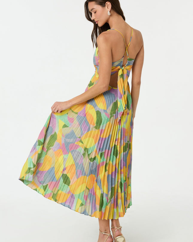 Women’s Dress | Pleated Maxi Cross Tie Back