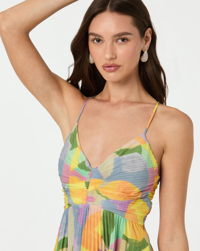 Women’s Dress | Pleated Maxi Cross Tie Back