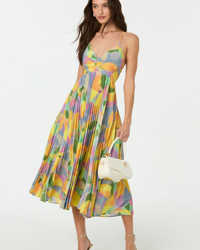 Women’s Dress | Pleated Maxi Cross Tie Back