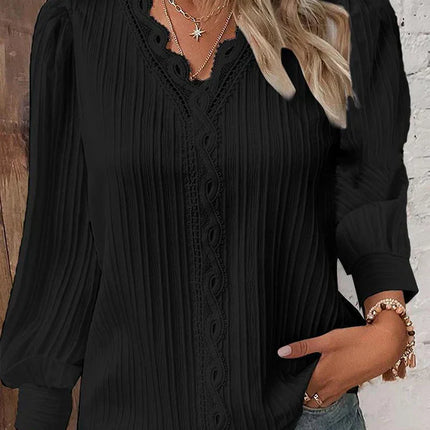Women’s Blouse | Long Sleeve with Lace Details