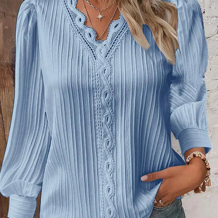 Women’s Blouse | Long Sleeve with Lace Details