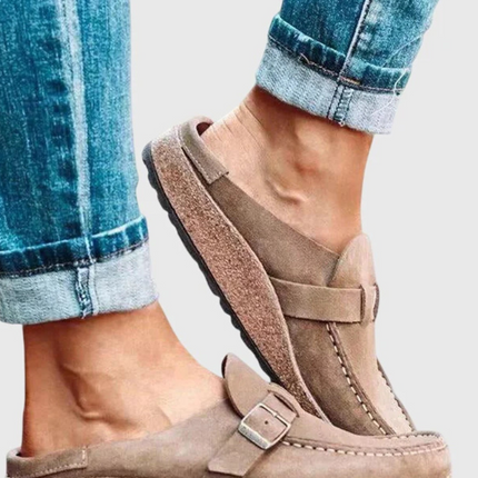 Loafers For Women | Buckle Strap Closed Toe