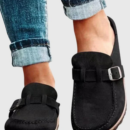 Loafers For Women | Buckle Strap Closed Toe