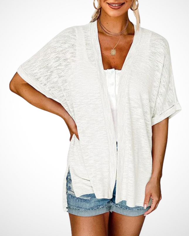 Women’s Cardigan | Draped Open Front