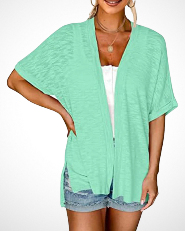 Women’s Cardigan | Draped Open Front