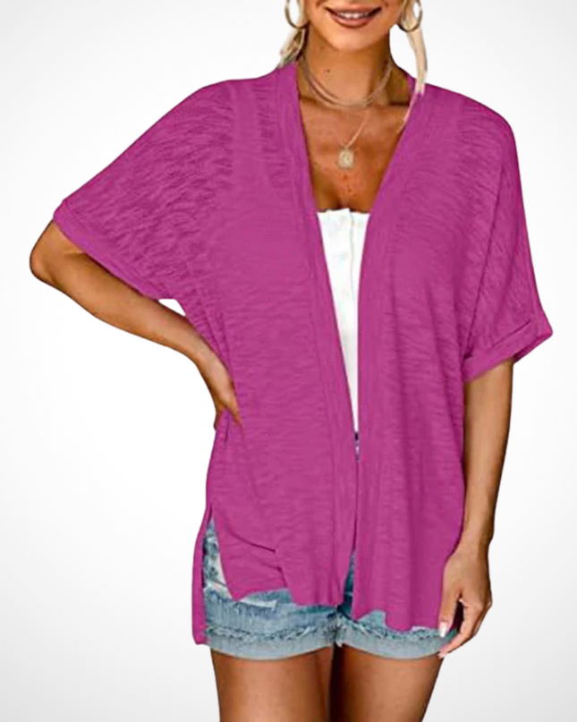 Women’s Cardigan | Draped Open Front