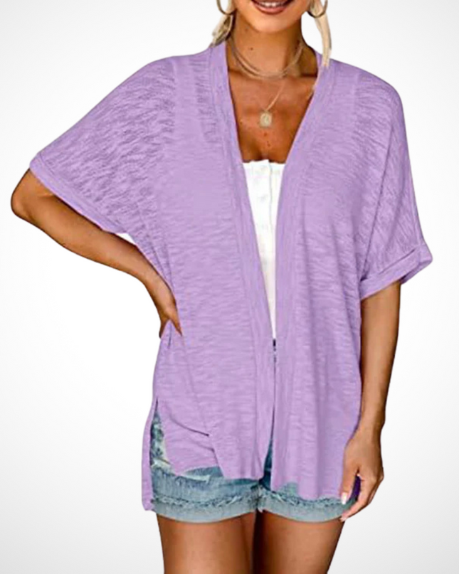 Women’s Cardigan | Draped Open Front