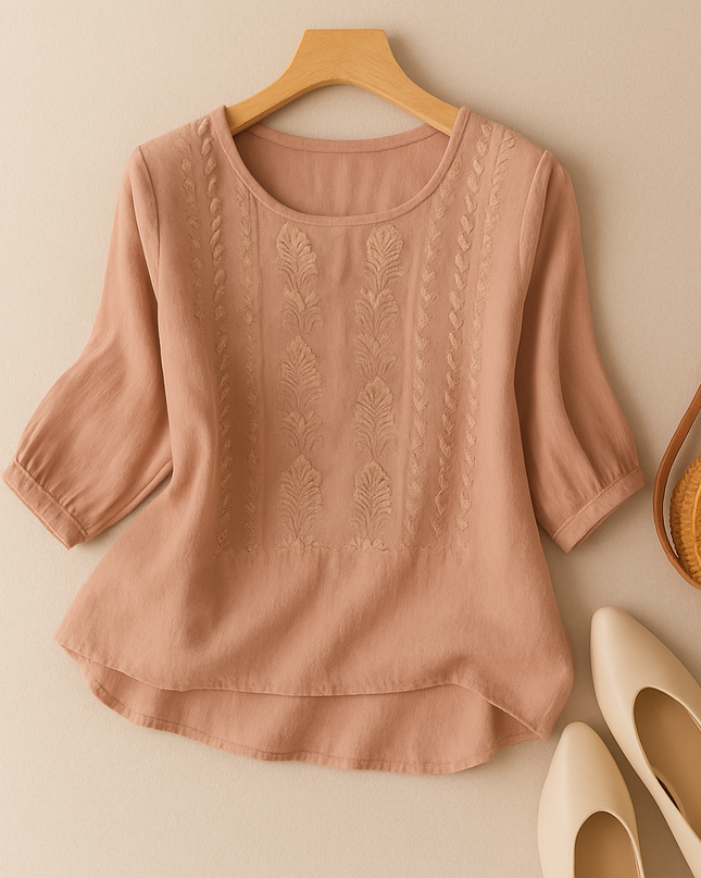 Women's Blouse | Embroidered Front Detail