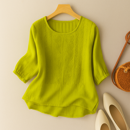 Women's Blouse | Embroidered Front Detail