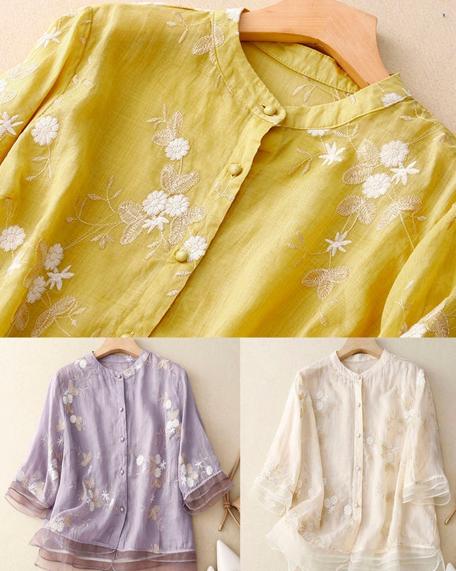 Women's Blouse | Embroidered Accents