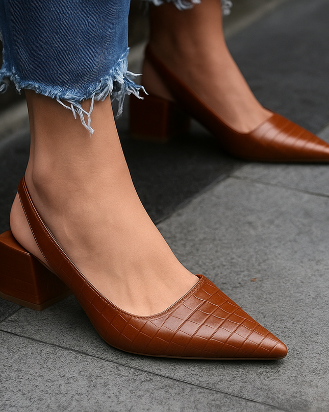 Flats For Women | Pointed Toe Slingback Style