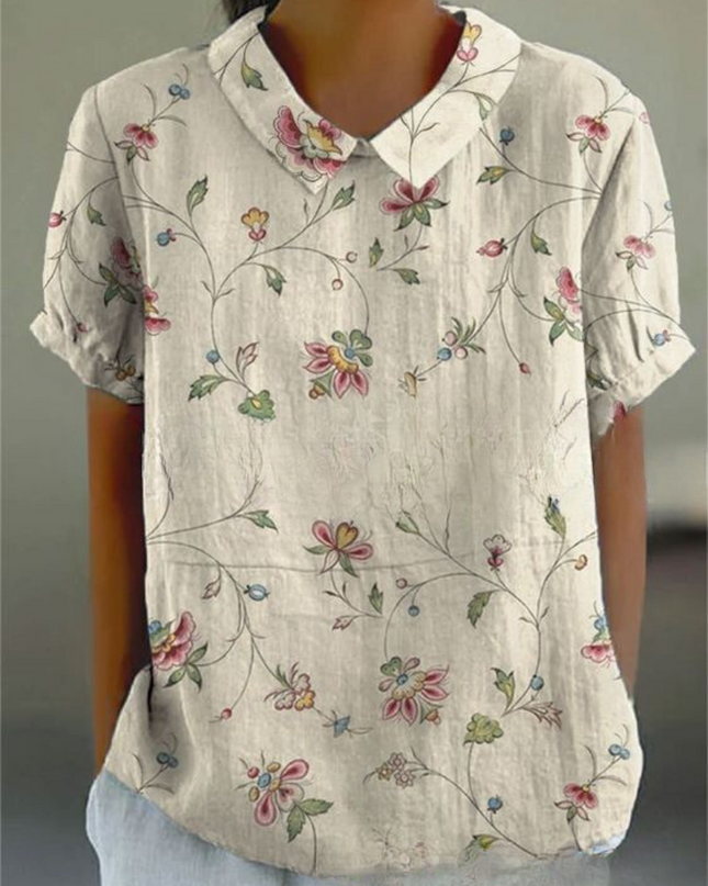 Women's Blouse | Floral Print Collar