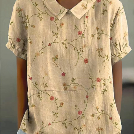 Women's Blouse | Floral Print Collar