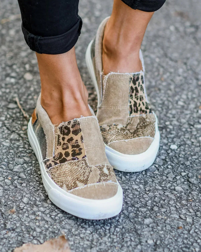 Loafers For Women | Slip-On Patterned Upper