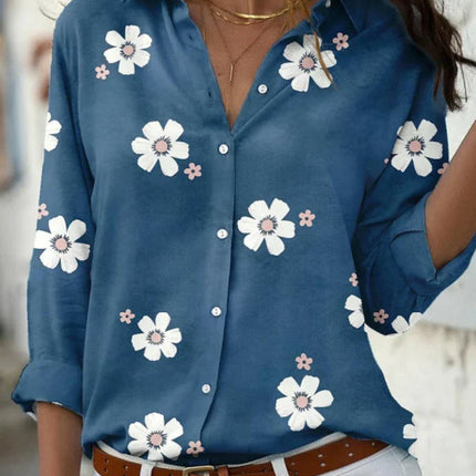 Women’s Blouse | Floral Print with Button Front