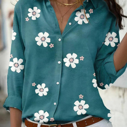 Women’s Blouse | Floral Print with Button Front