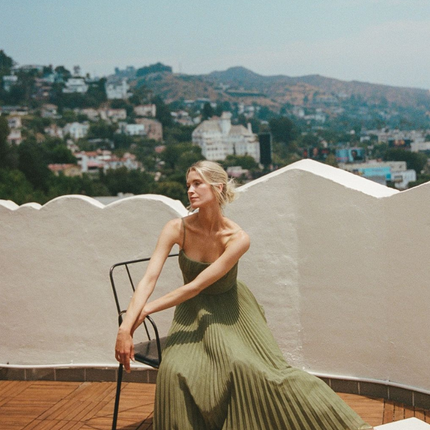 Women’s Dress | Sleeveless Pleated Maxi