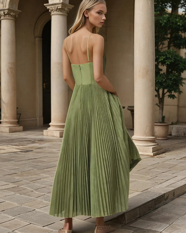 Women’s Dress | Sleeveless Pleated Maxi