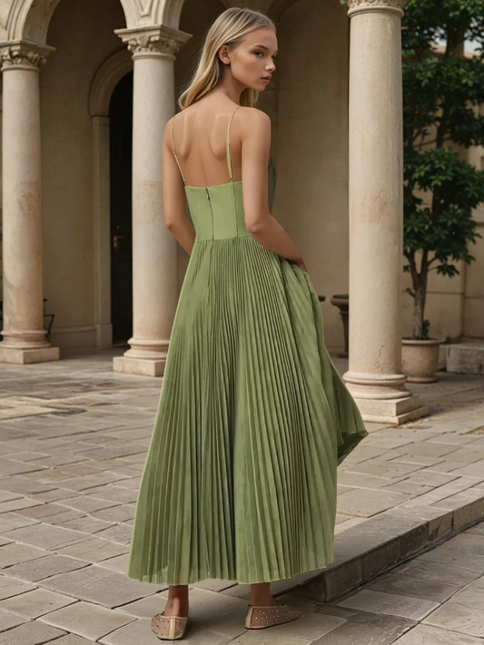 Women’s Dress | Sleeveless Pleated Maxi