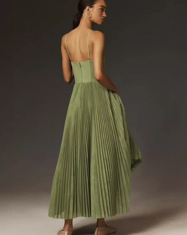 Women’s Dress | Sleeveless Pleated Maxi