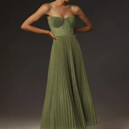 Women’s Dress | Sleeveless Pleated Maxi