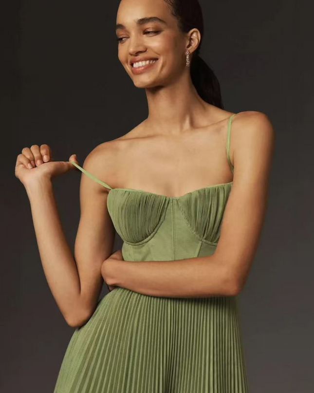 Women’s Dress | Sleeveless Pleated Maxi