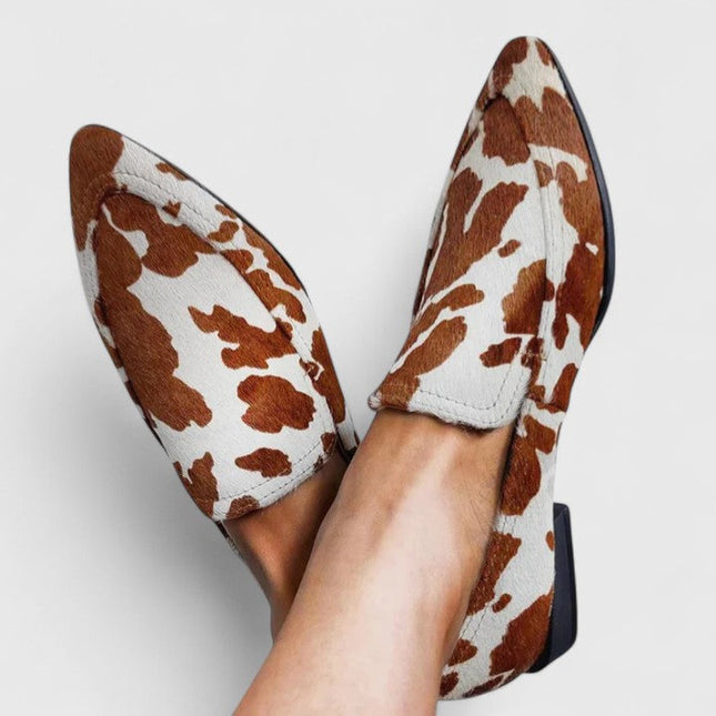 Loafers for Women | Patterned Print Slip-On Design