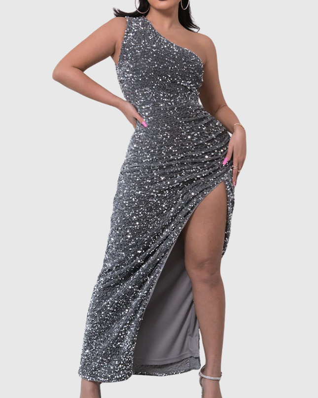 Lillian | Luxe One-Shoulder Evening Dress