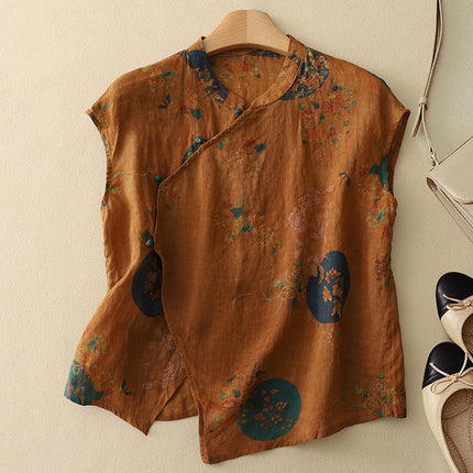 Women’s Blouse | Vintage Sleeveless Floral